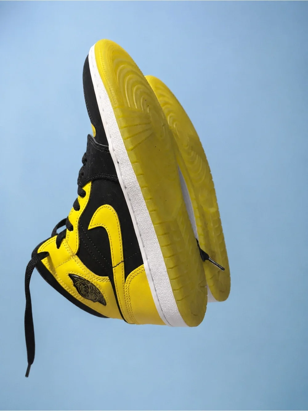 Nike Air Jordan 1 Mid SE New Love Black Yellow Men’s Size 8 discounted